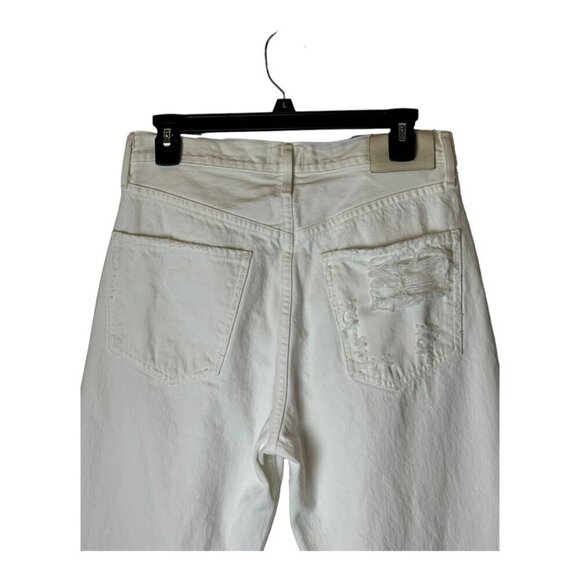 Citizens of Humanity Jeans Women 28 White Distressed Eva Relaxed Baggy Straight‎ - Picture 5 of 13